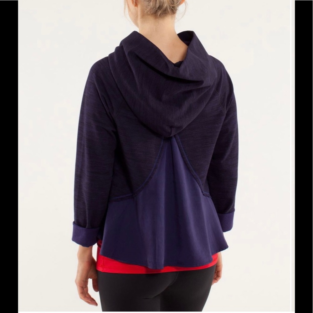 Lululemon Pull Me Over Hoodie Denim Dense Purple